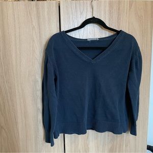 Everlane 100% Cotton V-Neck Sweater | Women’s S | Navy
